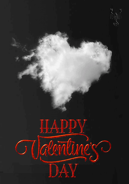Happy Valentines day!~Анимационные блестящие открытки GIF