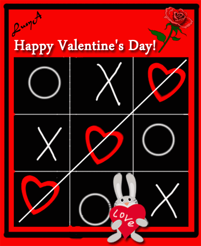Happy Valentine's Day!~Анимационные блестящие открытки GIF