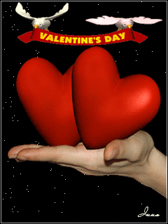 Валентинки сердечки~Анимационные блестящие открытки GIF