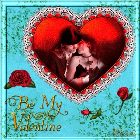 Валентинка ко Дню всех влюбленных~Анимационные блестящие открытки GIF