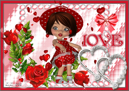 Прелестная валентинка~Анимационные блестящие открытки GIF