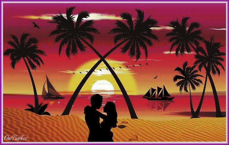 Романтичного вечера~Анимационные блестящие открытки GIF