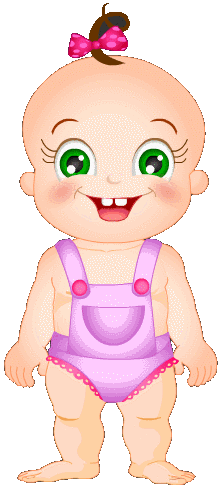Малышка-мультяшка~Анимационные блестящие открытки GIF