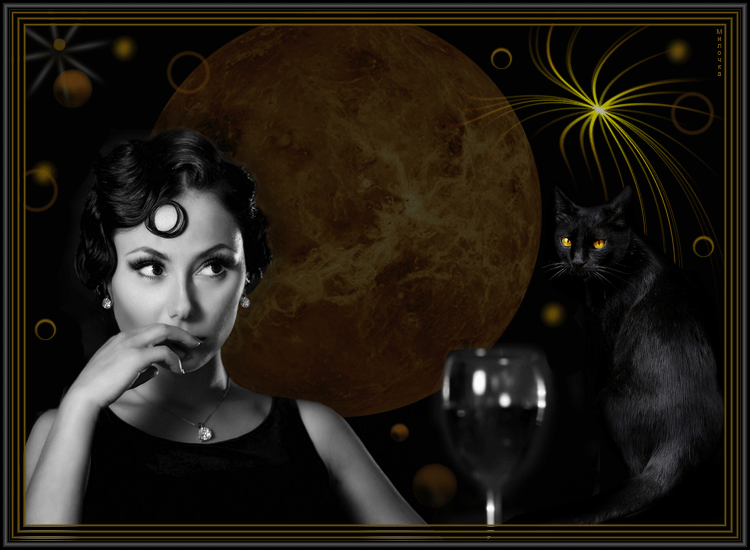 Женщина-кошка~Анимационные блестящие открытки GIF
