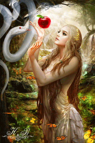 Девушка и змей фэнтези - Фэнтези открытки и картинки