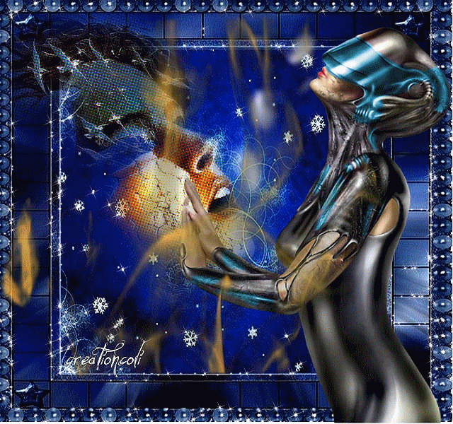 Инопланетянка~Анимационные блестящие открытки GIF