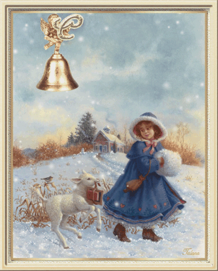 С Рождеством Христовым.gif~Анимационные блестящие открытки GIF