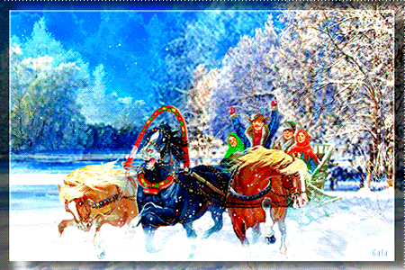 Чудесного зимнего настроения~Анимационные блестящие открытки GIF