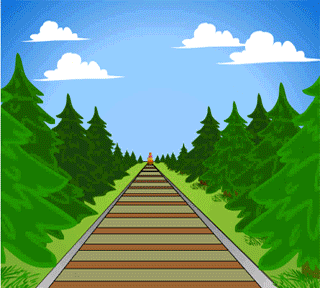 С Днем российского железнодорожника~Анимационные блестящие открытки GIF