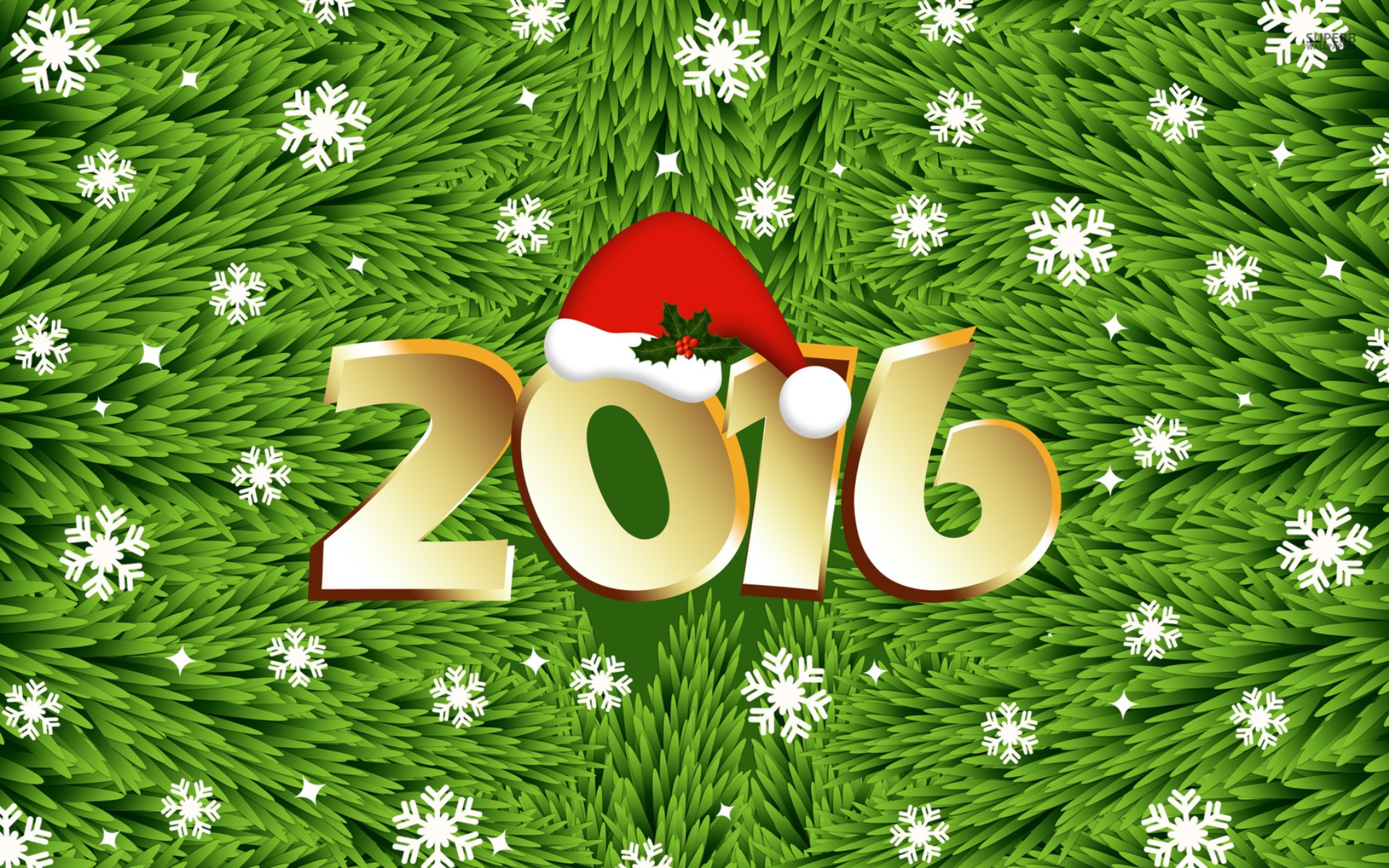 Новый год 2016~Анимационные блестящие открытки GIF