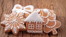 Рождественское печенье домик и елка