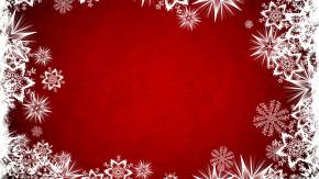 Белые звёзды на красном фоне на рождество