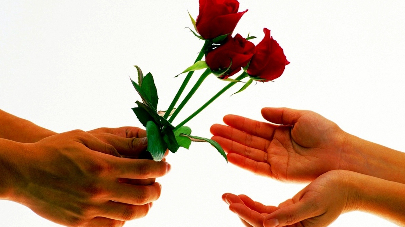 Розы на День Святого Валентина 14 февраля~Анимационные блестящие открытки GIF