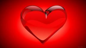 Влажное сердце на День Святого Валентина 14 февраля