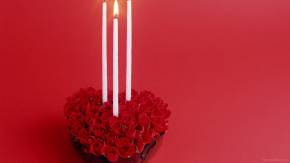 Красные розы в День Святого Валентина