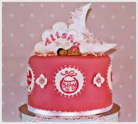Розовый торт ко дню рождения