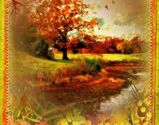 Поздравительная открытка Осень
