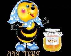 пчёлка  с  мёдом