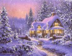 Волшебный зимний вечер