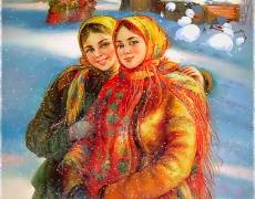 Славянские красавицы зимой