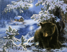 Медведь и синичка