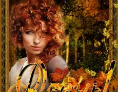 Рыжая девушка Осень