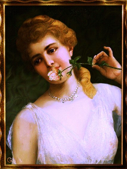 Портрет девушки с розой