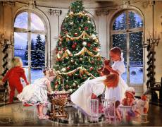 Рождественская ёлка и дети