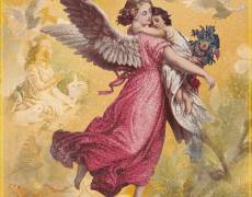 Открытка ангелы С Вербным Воскресением